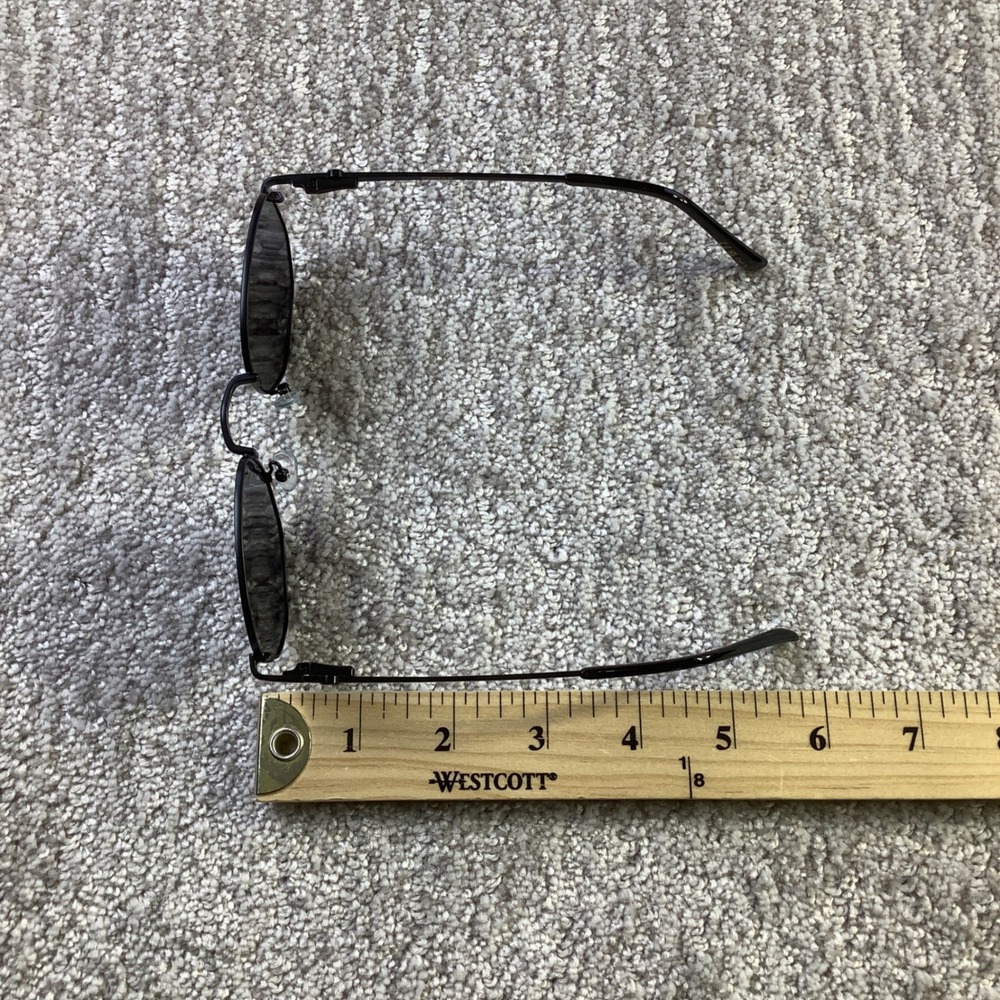 CIRCULR Hexagonal Matte Black Metal Sunglasses Cat 3 Lenses New - Picture 9 of 9